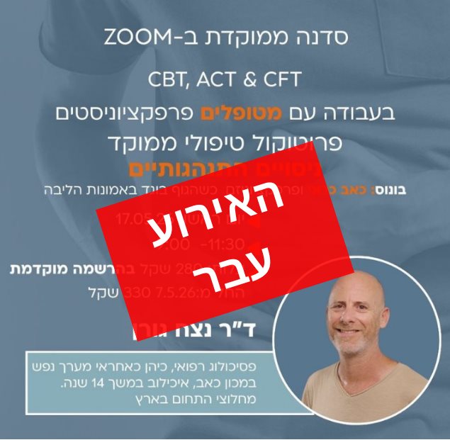 עבודה עם מטופלים פרפקציוניסטים